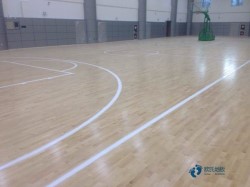 籃球館木地板畫線